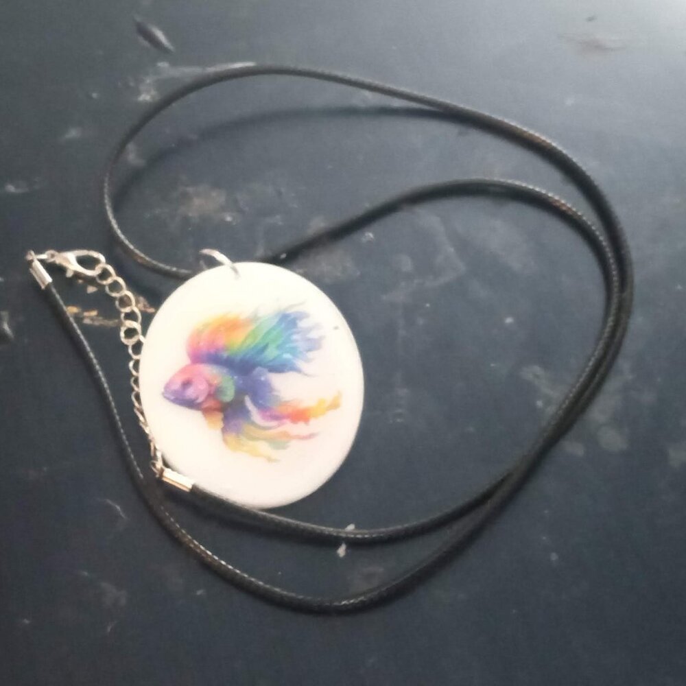 Handmade Goldfish Necklace